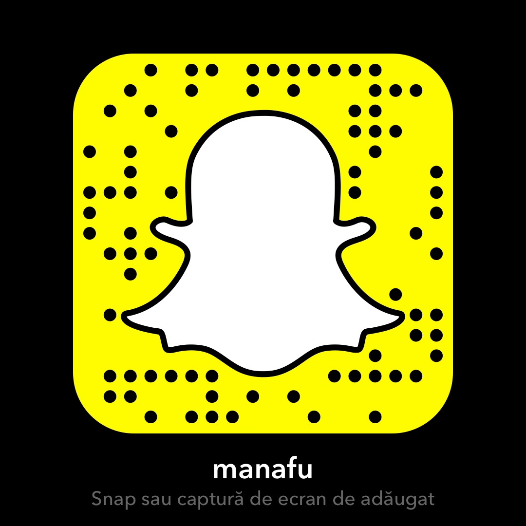 Ma poti adauga pe Snapchat dupa user-ul "manafu"